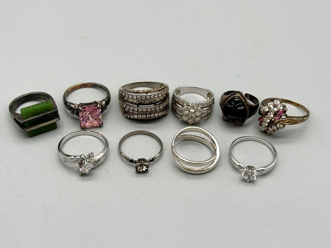 (10) Sterling Silver Rings (1 of 4)