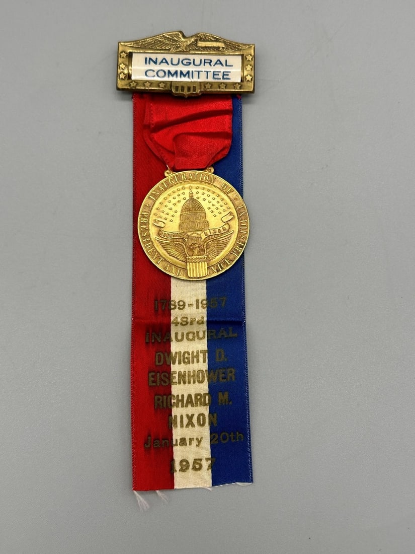 1957 Inaugural Committee Ribbon for DDE Richard Nixon (1 of 3)
