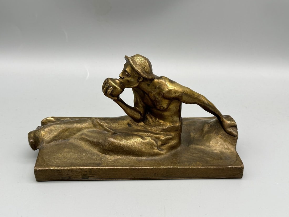 After Adolf Josef Pohl "Resting Worker" Bronze (1 of 5)