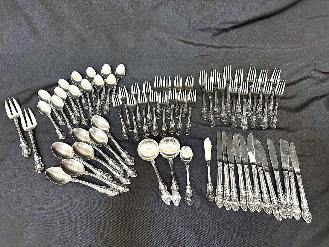 Lifetime Cutlery Japan Stainless Steel Flatware: Lifetime Cutlery Japan Stainless Steel Flatware: Includes the following: 14 forks 7.5", 15 forks 6.5", 7 serving spoons 7.5", 2 ladles, 1 cheese spreader, 1 sugar spoon, 12 butter knives, 2 serving fo