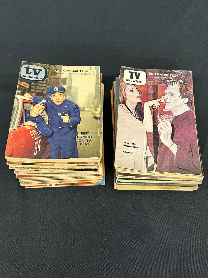 (55) 1950's-1960's Cleveland Press TV Guides: (55) 1950's-1960's Cleveland Press TV Guides: Nice group of early TV guides from the Cleveland Press.