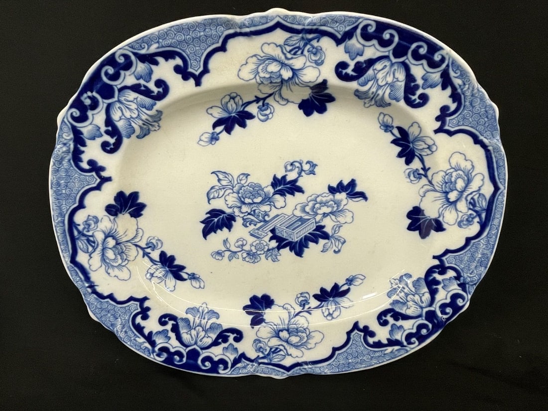Large Flow Blue Platter (1 of 4)
