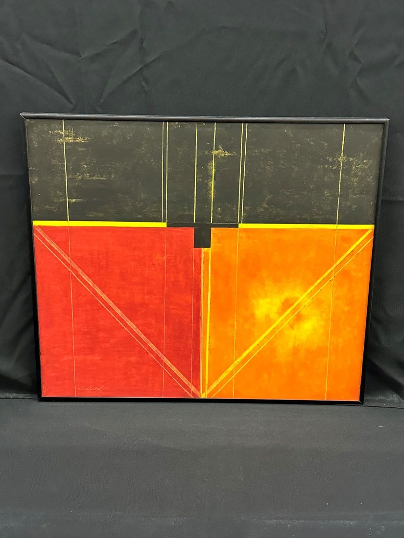 Dorothy Baka "Delineation" 2010 Oil Pastel Painting (1 of 3)