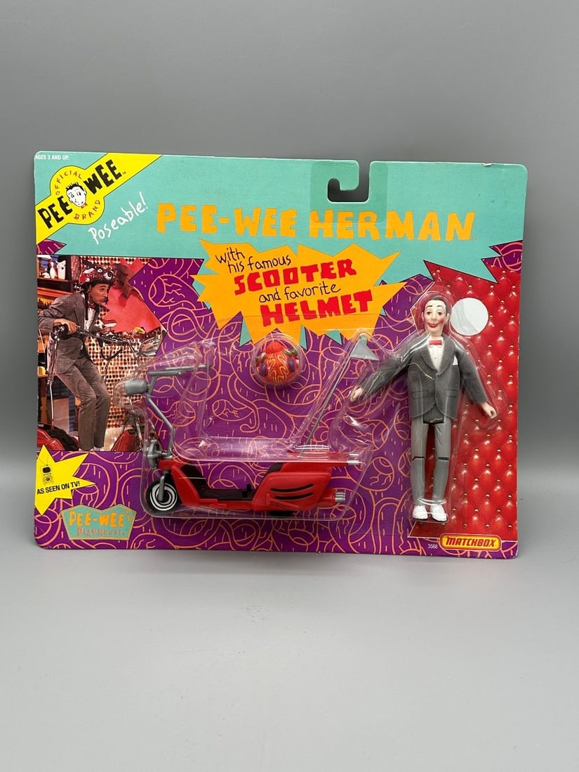 Pee Wee Herman With His Famous Scooter Figurine OB (1 of 2)