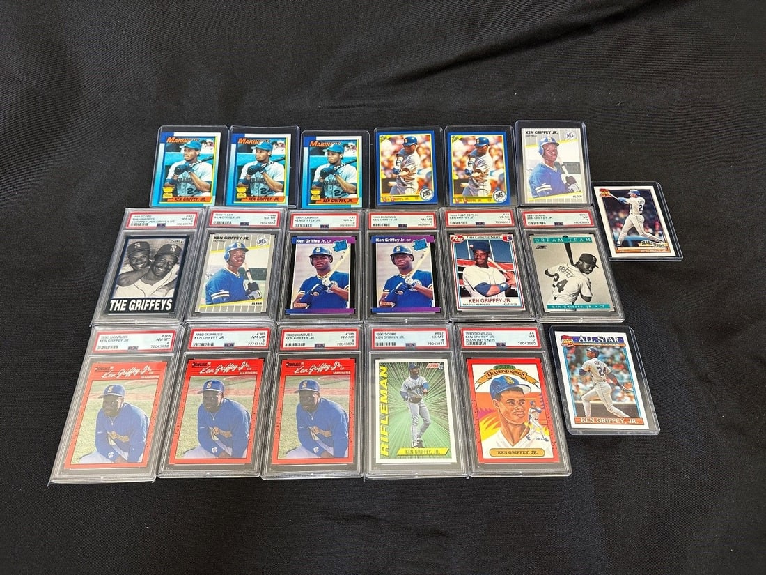 (19) Ken Griffey Jr. Baseball Cards 11 Graded (1 of 7)