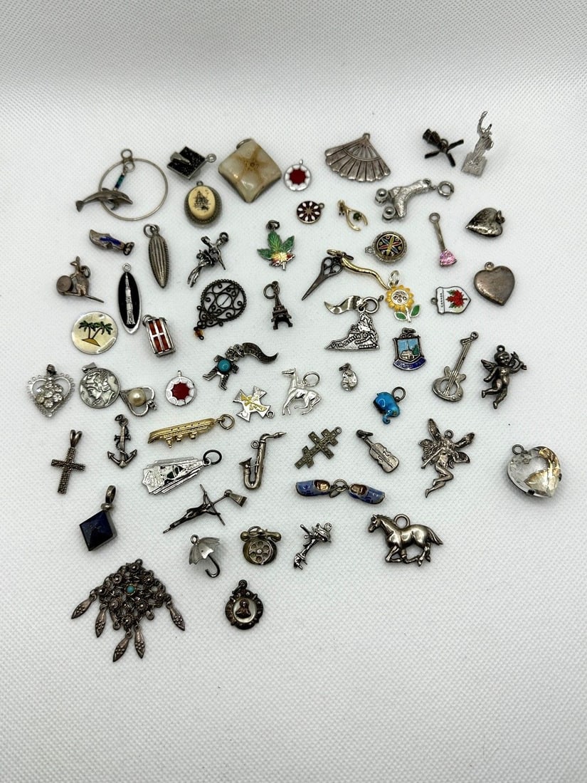 (60) Sterling Silver Single Charms (1 of 7)