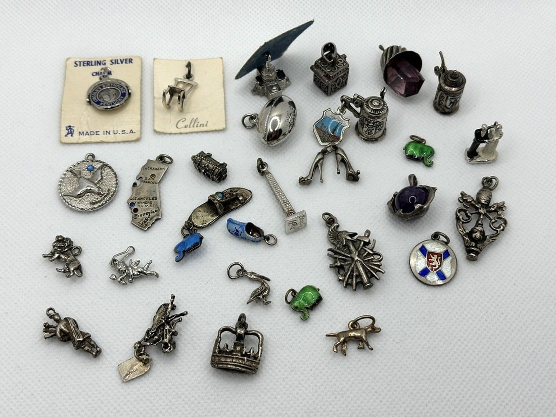 (30) Sterling Silver Single Charms (1 of 4)
