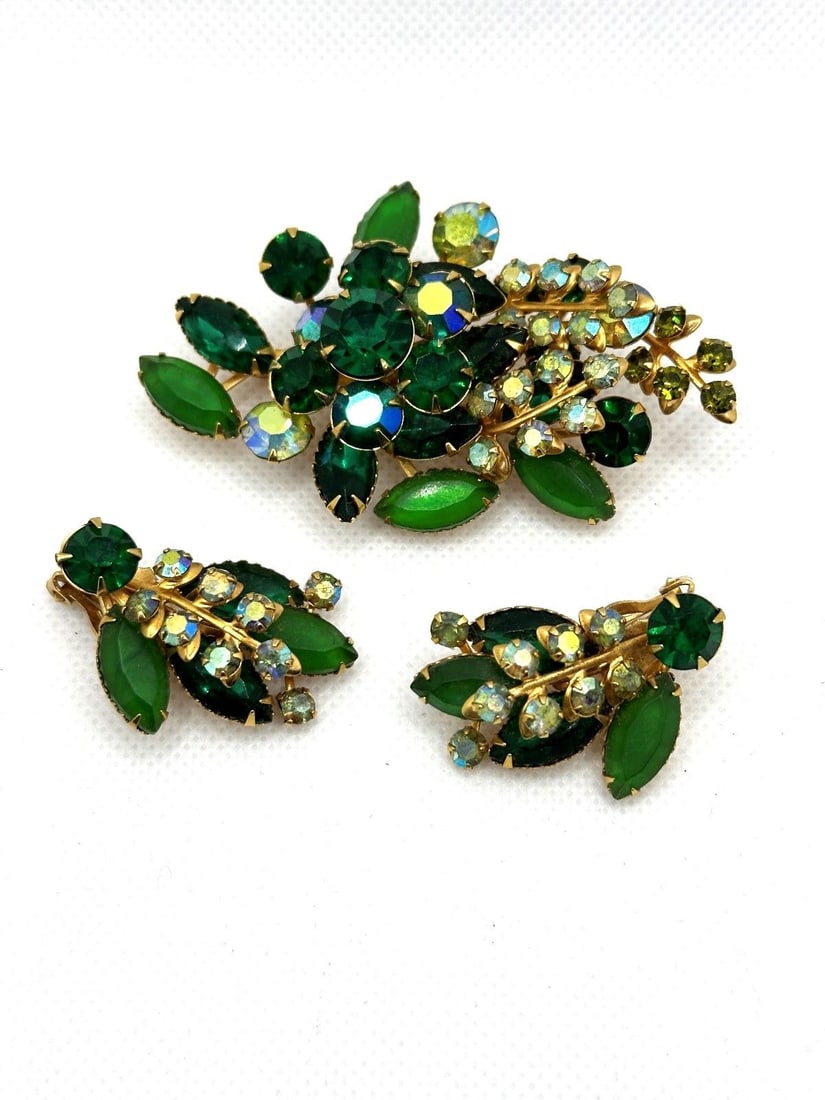 Delizza and Elster Juliana Brooch and Earring Set (1 of 4)