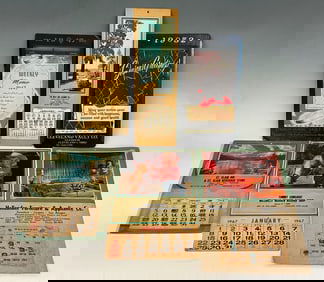 (6) Vintage Advertising Calendars