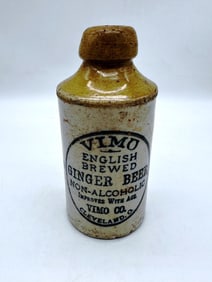 Vintage Vimo Ginger Beer Stoneware Bottle