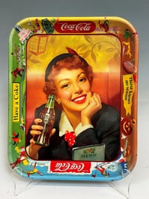 1950's Drink Coca-Cola Beverage Tray Thirst Knows No Season