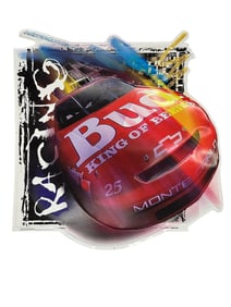 1996 Bud King of Beers Monte Carlo Metal Racing Sign