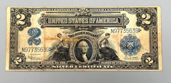 1899 Series $2 "Mini Porthole" Silver Certificate