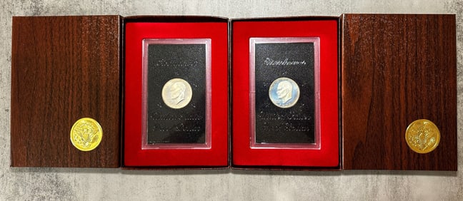 (2) 1971-S Eisenhower Proof Silver Dollars