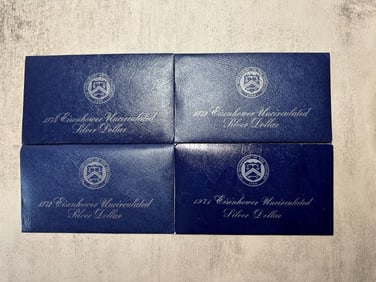 (4) Uncirculated Eisenhower Silver Dollars