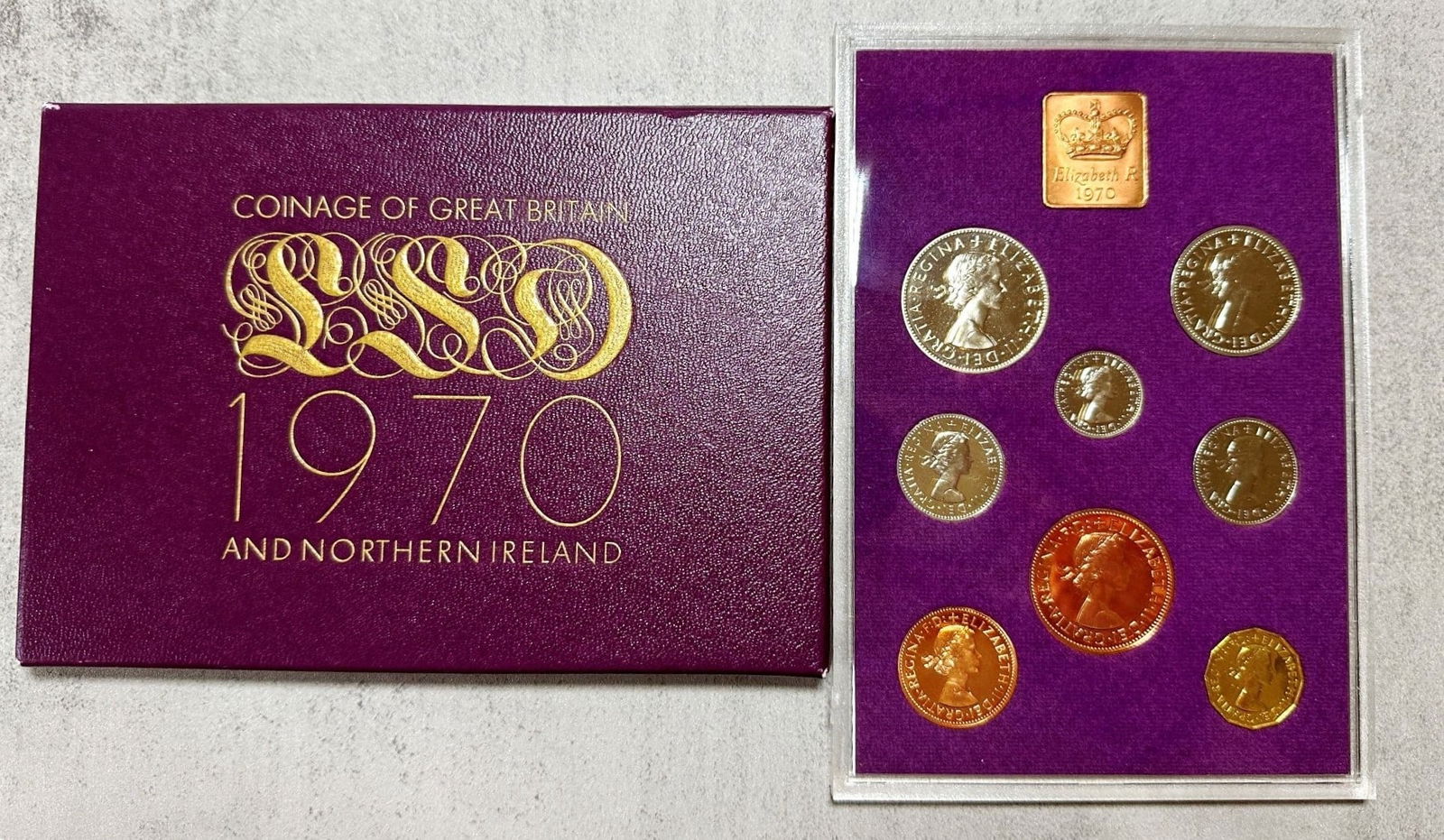 1970 Coinage of Great Britain and Northern Ireland Proof Set (1 of 2)
