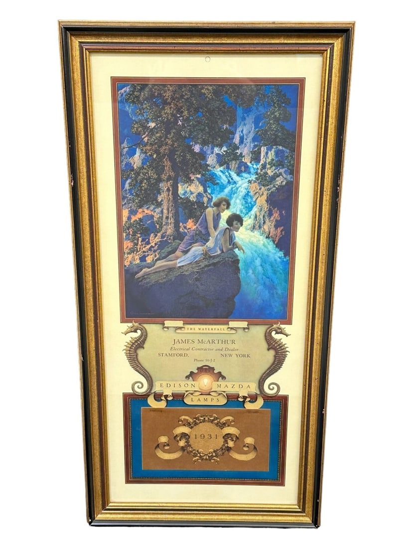 Maxfield Parrish 1931 Edison Mazda Calendar