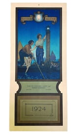 Maxfield Parrish 1924 Edison Mazda Calendar