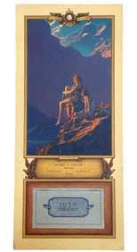 Maxfield Parrish 1928 Edison Mazda Calendar