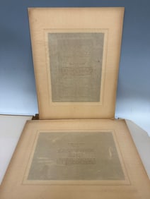 (9) Photogravures in Slip Folder Book: Old New York, Fort William, More