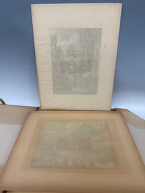 (10) Folio Facsimile in Colors of Famous Paintings: Thebes Restored, The Kremlin, The Hanging Garden