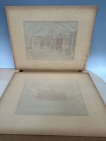 (10) Folio Facsimile in Colors of Famous Paintings: The Acropolis, Brooklyn Bridge, The Roman Forum,