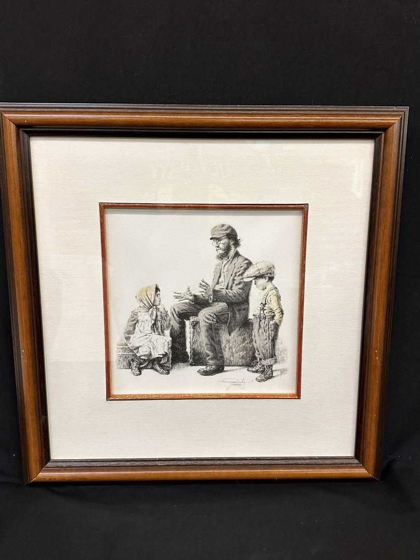 Jim Daly Signed and Numbered Lithograph "Cat's Cradle" (1 of 4)