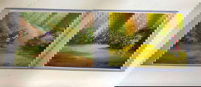 (2) 1985 LucasFilms LTD Original Animation Cels