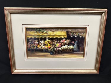 Paul Landry (1933-2018 US/Canada) Oil Wash Painting