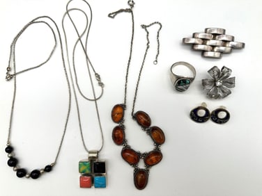 Group of Sterling Silver Jewelry