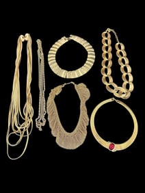 Group of Costume Jewelry, Chokers, Monet, Necklaces
