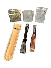Group of Lighters Smoking Pipe holder