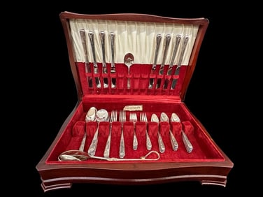 Community Silver Plate Flatware Milady 1940 With Case