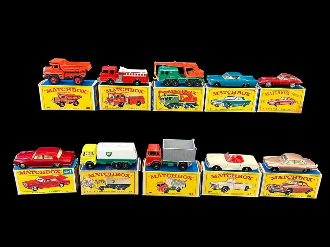(10) Lesney Matchbox Cars in Original Boxes MINT (1 of 11)