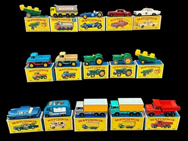 (15) Lesney Matchbox Cars in Original Boxes MINT