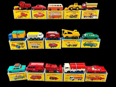 (15) Lesney Matchbox Cars in Original Boxes MINT