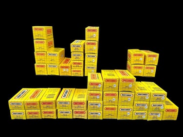 (46) Matchbox Cars 1989-1990's in Original Yellow Grid Boxes