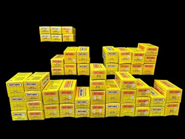(50) Matchbox Cars 1989-1990's in Original Yellow Grid Boxes