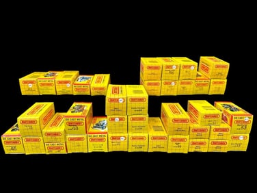 (38) Matchbox Cars 1980's in Original Yellow Grid Boxes