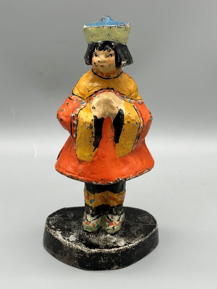 Hubley Cast Iron Door Stop Chinese Girl (1 of 4)