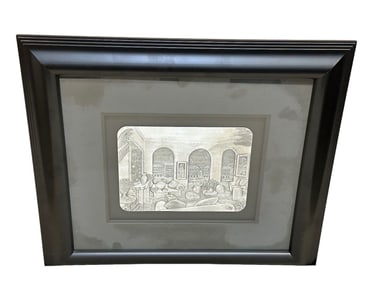 Francois Fanch Ledan Hammered Aluminum by Wendell Holmes "Magical Moonlit Night"