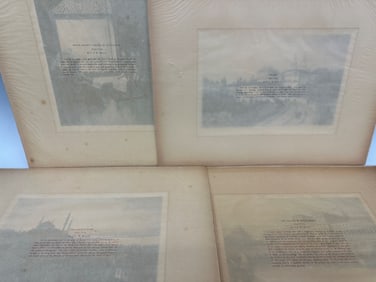 (4) Etchings by C.F.W. Mielatz