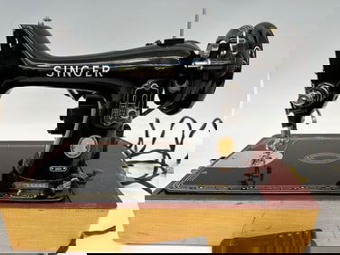 1956 Singer 99K 3/4 Sewing Machine with Motor & Pedal With Carry Case