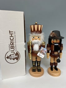 (2) Christian Ulbricht Natural Wood Nutcrackers