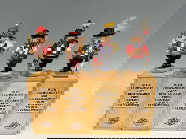 (4) Steinbach Collector Club Mini Nutcrackers