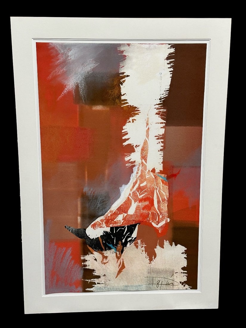 Laszlo Dus Untitled Monotype Verso Aug. 8 "81" No. 18 (1 of 6)