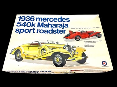 1936 Mercedes 540K Maharaja Sport Roadster Model Kit New in Box