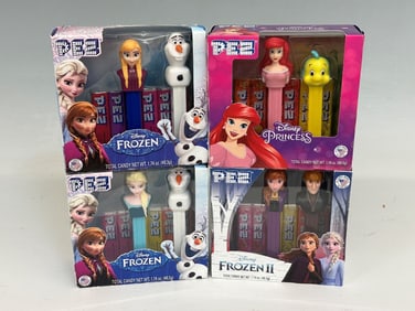 (4) Disney Princess and Frozen Pez Collector Packs