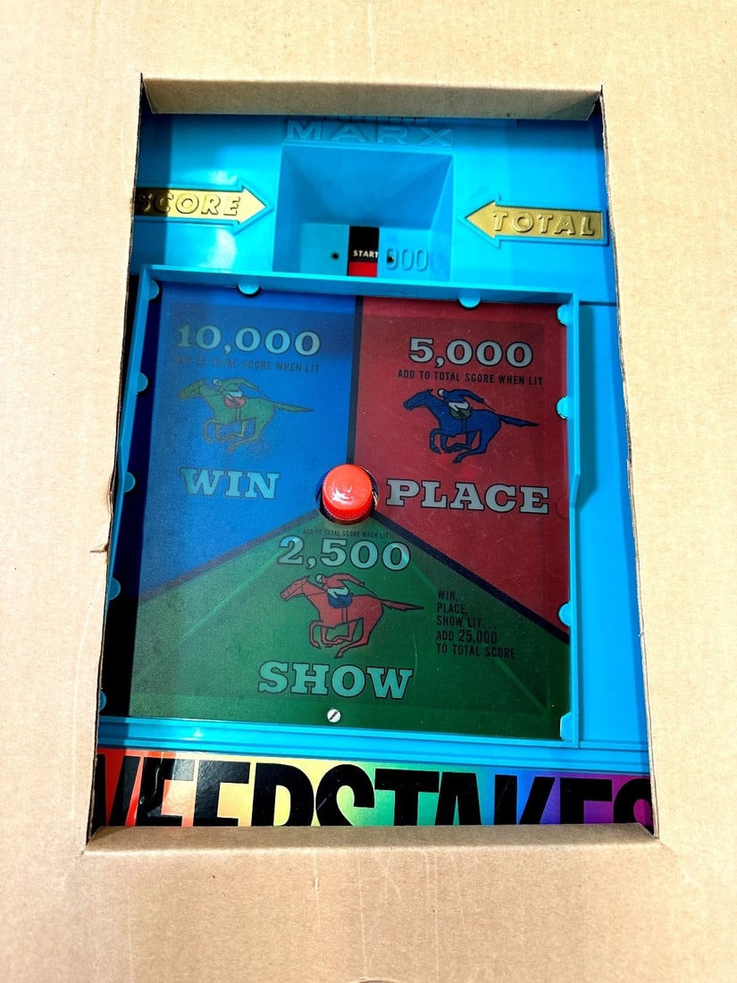 1965 Electric Pin-Ball Derby Horse Race Sweepstakes Floor Model by Marx (1 of 12)