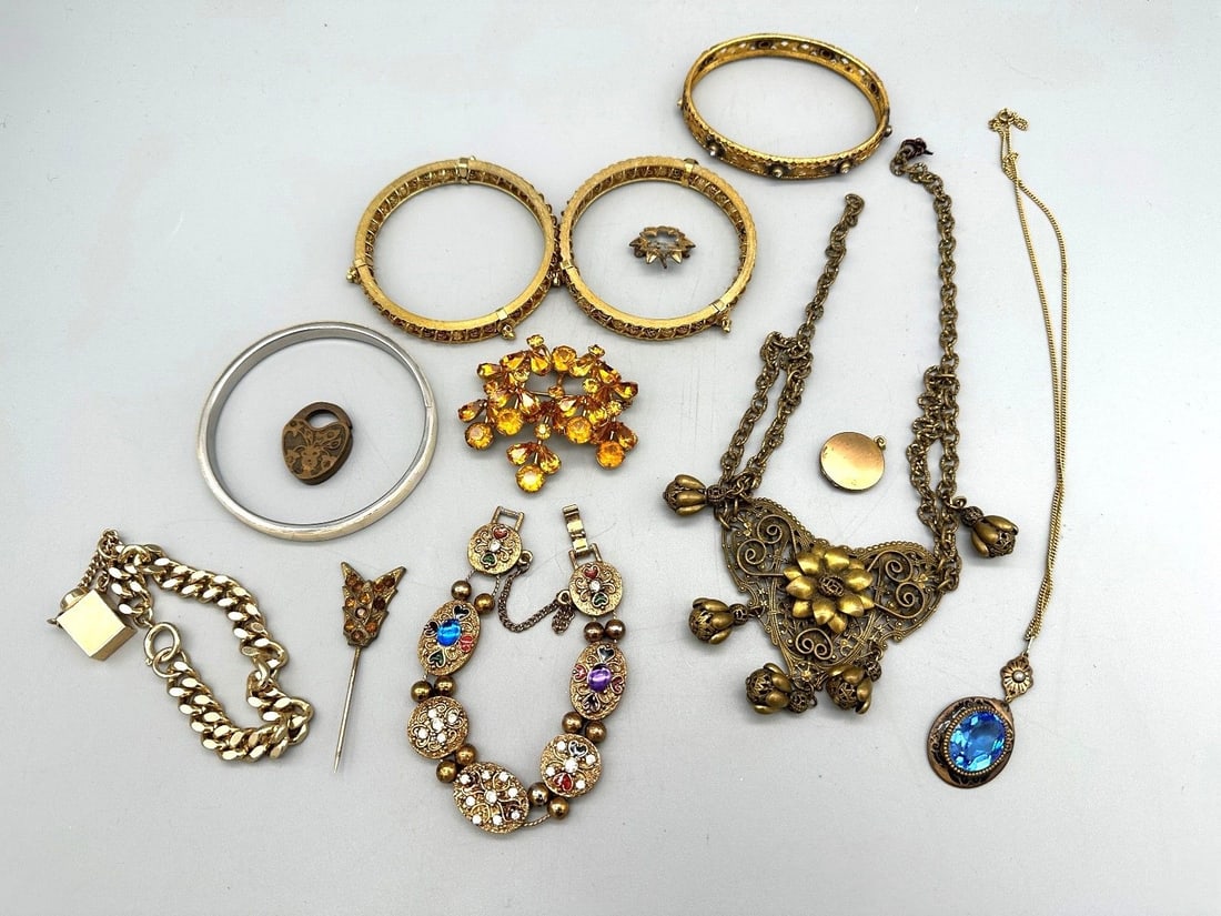 Group of Vintage Costume Jewelry With Erin Knight Necklace (1 of 6)